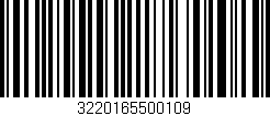 Código de barras (EAN, GTIN, SKU, ISBN): '3220165500109'