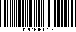 Código de barras (EAN, GTIN, SKU, ISBN): '3220168500106'