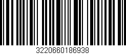 Código de barras (EAN, GTIN, SKU, ISBN): '3220660186938'