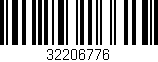 Código de barras (EAN, GTIN, SKU, ISBN): '32206776'