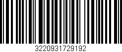 Código de barras (EAN, GTIN, SKU, ISBN): '3220931729192'