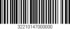 Código de barras (EAN, GTIN, SKU, ISBN): '32210147000000'