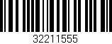 Código de barras (EAN, GTIN, SKU, ISBN): '32211555'