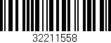 Código de barras (EAN, GTIN, SKU, ISBN): '32211558'