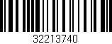 Código de barras (EAN, GTIN, SKU, ISBN): '32213740'