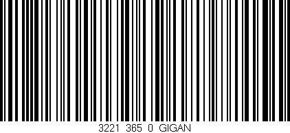 Código de barras (EAN, GTIN, SKU, ISBN): '3221_365_0_GIGAN'