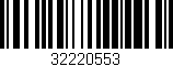 Código de barras (EAN, GTIN, SKU, ISBN): '32220553'