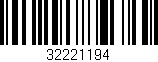 Código de barras (EAN, GTIN, SKU, ISBN): '32221194'