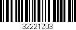 Código de barras (EAN, GTIN, SKU, ISBN): '32221203'