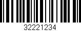 Código de barras (EAN, GTIN, SKU, ISBN): '32221234'