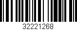 Código de barras (EAN, GTIN, SKU, ISBN): '32221268'