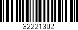 Código de barras (EAN, GTIN, SKU, ISBN): '32221302'