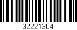 Código de barras (EAN, GTIN, SKU, ISBN): '32221304'