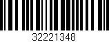 Código de barras (EAN, GTIN, SKU, ISBN): '32221348'