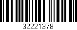 Código de barras (EAN, GTIN, SKU, ISBN): '32221378'