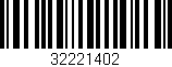 Código de barras (EAN, GTIN, SKU, ISBN): '32221402'