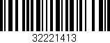 Código de barras (EAN, GTIN, SKU, ISBN): '32221413'