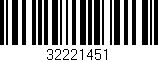 Código de barras (EAN, GTIN, SKU, ISBN): '32221451'
