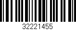 Código de barras (EAN, GTIN, SKU, ISBN): '32221455'