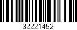 Código de barras (EAN, GTIN, SKU, ISBN): '32221492'