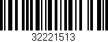 Código de barras (EAN, GTIN, SKU, ISBN): '32221513'