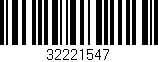 Código de barras (EAN, GTIN, SKU, ISBN): '32221547'