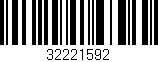 Código de barras (EAN, GTIN, SKU, ISBN): '32221592'