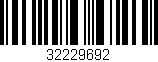 Código de barras (EAN, GTIN, SKU, ISBN): '32229692'