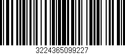 Código de barras (EAN, GTIN, SKU, ISBN): '3224365099227'