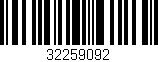 Código de barras (EAN, GTIN, SKU, ISBN): '32259092'