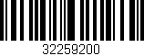 Código de barras (EAN, GTIN, SKU, ISBN): '32259200'