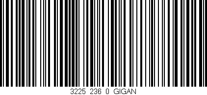 Código de barras (EAN, GTIN, SKU, ISBN): '3225_236_0_GIGAN'