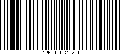 Código de barras (EAN, GTIN, SKU, ISBN): '3225_38_0_GIGAN'