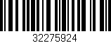 Código de barras (EAN, GTIN, SKU, ISBN): '32275924'