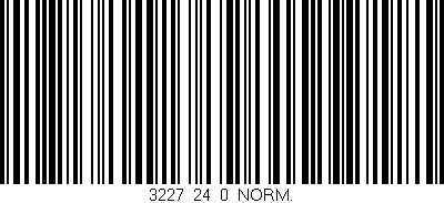 Código de barras (EAN, GTIN, SKU, ISBN): '3227_24_0_NORM.'