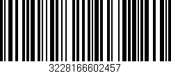 Código de barras (EAN, GTIN, SKU, ISBN): '3228166602457'