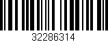 Código de barras (EAN, GTIN, SKU, ISBN): '32286314'