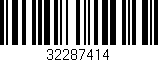 Código de barras (EAN, GTIN, SKU, ISBN): '32287414'