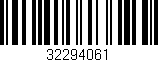 Código de barras (EAN, GTIN, SKU, ISBN): '32294061'
