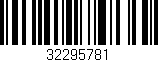 Código de barras (EAN, GTIN, SKU, ISBN): '32295781'