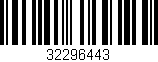 Código de barras (EAN, GTIN, SKU, ISBN): '32296443'