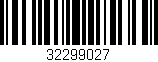 Código de barras (EAN, GTIN, SKU, ISBN): '32299027'