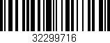 Código de barras (EAN, GTIN, SKU, ISBN): '32299716'