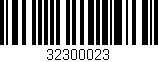 Código de barras (EAN, GTIN, SKU, ISBN): '32300023'