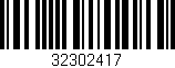Código de barras (EAN, GTIN, SKU, ISBN): '32302417'