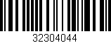 Código de barras (EAN, GTIN, SKU, ISBN): '32304044'