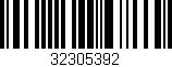 Código de barras (EAN, GTIN, SKU, ISBN): '32305392'