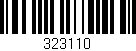 Código de barras (EAN, GTIN, SKU, ISBN): '323110'