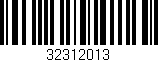 Código de barras (EAN, GTIN, SKU, ISBN): '32312013'