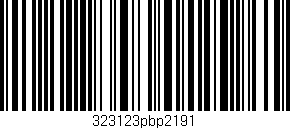 Código de barras (EAN, GTIN, SKU, ISBN): '323123pbp2191'